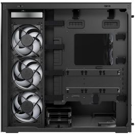 ARCTIC Xtender Mirror Black - Midi Tower ATX/EATX PC Gaming, Vidrio Templado, Soporte Vertical GPU, Negro