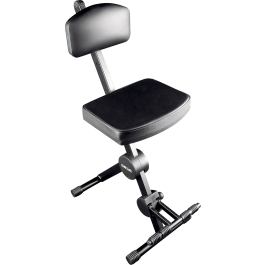 QUIKLOK Sillín Regulable Multiuso con Respaldo y Reposapiés Negro Imitación Cuero Acero Plegable Precio: 136.94999978. SKU: B14HN7LYDF