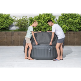 Bestway Cubierta Térmica para Spa Redondo 1.80m x 66 cm, Compatible con Bombas Integradas y Externas, EnergySense, Impermeable