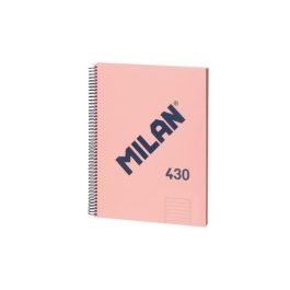 Milán Cuaderno A4 con espiral pautado 7 mm rosa, Colección 430 since 1918, 80 hojas Precio: 4.49999968. SKU: B1DE73FSJV