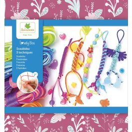 Sycomore AUS3700143944175 Lovely Box - 5 técnicas Scoubidou - Edades 7+