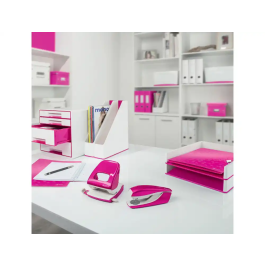 Bandeja Sobremesa Leitz Wow Fucsia Metalizado (Set de 5)