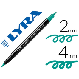 Lyra Rotulador Acuarelable Aqua Brush Doble Punta Fina y Pincel, Verde Noche Precio: 24.99000053. SKU: B1JSXB76VS