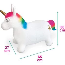 MONDO Unicornio saltador hinchable para montar - PVC - Peso máx. 30 kg