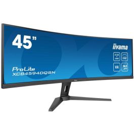 Iiyama Monitor G-MASTER 45" Curvo UWQHD 5120x1440 165Hz 1ms HDR400 AMD FreeSync Negro XCB4594DQSN-B1 Iiyama Monitor G-MASTER 45" Curvo UWQHD 5120x1440 165Hz 1ms HDR400 AMD FreeSync Negro XCB4594DQSN-B1
