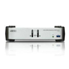Aten 2-Port USB 3.1 Gen 1 DisplayPort 1.1 KVMP Switch con altavoz (cables KVM incluidos)
