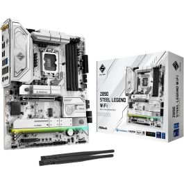 ASRock PLACA BASE Z890 STEEL LEGEND WiFi, INTEL LGA 1851, DDR5, 4 DIMM, WiFi 7, ATX - 90-MXBPF0-A0UAYZ