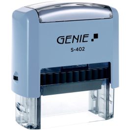 GENIE S-402 Sello Automático Personalizado 47x18mm Azul para Oficina Precio: 23.59000028. SKU: B1B2T3HP6Z