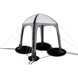 Kampa Refugio inflable AIR Shelter 200 2x2m Gris y negro KAM5056446107266