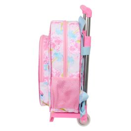 Mochila Escolar con Ruedas Barbie Painterly Rosa Azul cielo 26 x 11 x 67 cm 26 x 34 x 11 cm