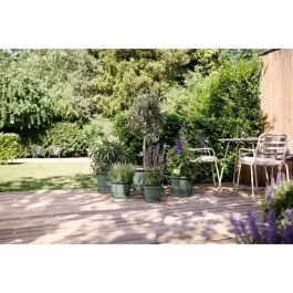 ELHO ELH8711904535278 Maceta Redonda Amiga 35 Verde, Exterior, 100% Reciclado, L 35 x A 34,5 x A 26 cm