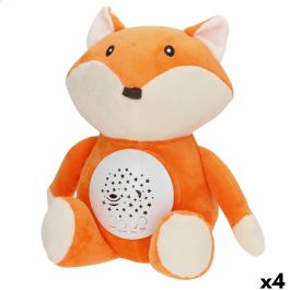 Peluche Proyector LED Colorbaby Felpa Plástico 25 x 27 x 13 cm (4 Unidades)