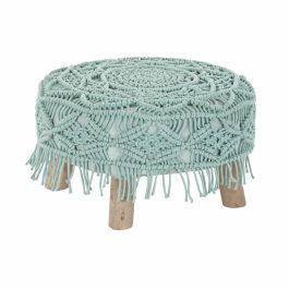 Reposapies Boho DKD Home Decor Verde Menta Natural 53 x 31 x 53 cm Precio: 48.59000025. SKU: S3034413