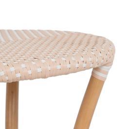 Mesa auxiliar 50 x 50 x 67 cm Natural Beige Ratán Mesa auxiliar 50 x 50 x 67 cm Natural Beige Ratán