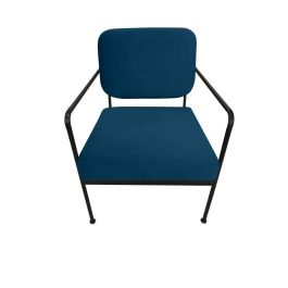 Butaca DKD Home Decor Azul Negro 72 x 71 x 55.5 cm