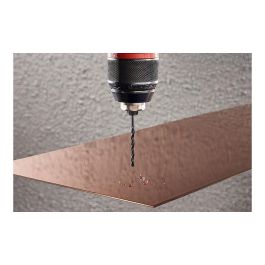 Wolfcraft 7104000 Juego de Brocas HSS de Forja Laminada para Metal, 13 Piezas, Diámetros Ø1.5 a 6.5 mm