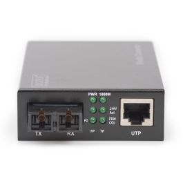 Digitus DN-82120-1 Convertidor de Medios Gigabit Multimodo SC, 1000 Mbit/s, 500m
