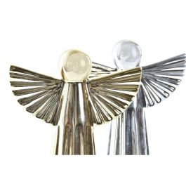 Figura Navidad Moderna DKD Home Decor Dorado Plateado 5 x 17 x 13 cm (2 Unidades) Figura Navidad Moderna DKD Home Decor Dorado Plateado 5 x 17 x 13 cm (2 Unidades)