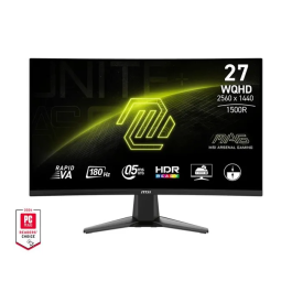 Msi Monitor Curvo Gaming MAG 27CQ6F 27" 2560x1440 VA 0.5ms MSI1718186409274 Precio: 193.98999994. SKU: B1FYBMSDYE