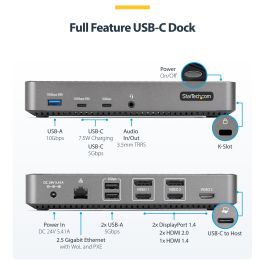 Hub USB Startech 116E-USBC-DOCK