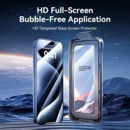 Protector de Pantalla de Cristal Templado Vention KUKTCA-30 para iPhone 15 Pro + Herramienta de Instalación Antipolvo Protector de Pantalla de Cristal Templado Vention KUKTCA-30 para iPhone 15 Pro + Herramienta de Instalación Antipolvo