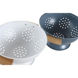 Escurridor Basicos DKD Home Decor Azul Blanco 24.5 x 14 x 30 cm (2 Unidades)