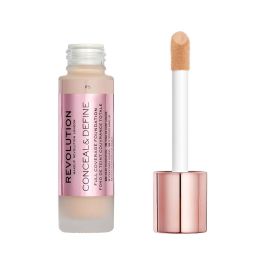 Revolution Make Up #F5 CONCEAL & DEFINE Base Maquillaje Cobertura Total, Acabado Semi-Mate, Ligera, Vegana 23 ml