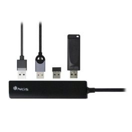 NGS Hub 4 Puertos USB 3.0 a USB-C WONDERHUB4, Compatible con Macbooks, Portátiles y PC, Negro Precio: 13.78999974. SKU: S0229823