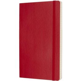 Moleskine Cuaderno Clásico Tapa Blanda QP616F2 Rojo Escarlata L (13x21cm) Rayada 192 Páginas