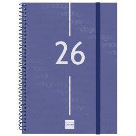 Finocam Agenda Espiral Year E10 Diario 2026, 155x212 mm (Similar A5), Tapa PP Azul, Esquinas Microperforadas Precio: 6.69000046. SKU: B12P7PCEDL