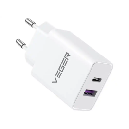 Veger Cargador Enchufe 65W USB-A/USB-C Blanco Precio: 36.4694. SKU: B163QYFWW8