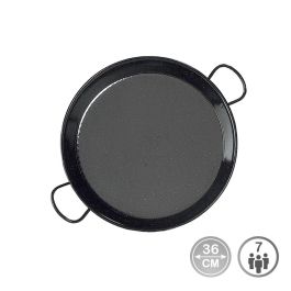 Paellera esmaltada para induccion y vitroceramica ø36cm (7 personas)