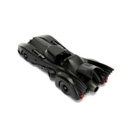 Coche metal batmóvil 1989, incluye figura batman de metal 7 cm escala 1:24 30x15x11 cm