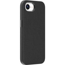 eSTUFF Funda Cuero Magnética INFINITE VENICE para iPhone 16 Negra - 86% Material Reciclado de Cáscara de Manzana