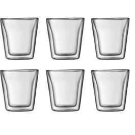 Bodum Canteen Set 6 Vasos de Doble Pared 0.1 L Transparente Precio: 48.50000045. SKU: B1J5LGVT3X