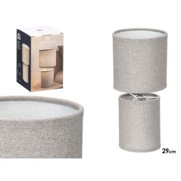 Giftdecor Lámpara Sobremesa Tela Gris Cerámica 13x29x13 cm (Set de 12) Precio: 62.68999957. SKU: B1E6RGGPEN