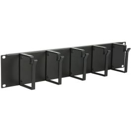 Lanview Panel Organizador de Cables 19 pulgadas 2U, 5 Ganchos de Aluminio, Base Metálica, Negro RAL 9005 para Armarios Rack Precio: 19.49999942. SKU: B13HC6CMZ6