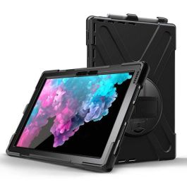 eSTUFF Funda Defender a prueba de golpes para Microsoft Surface Pro 7+/7/6/5/4 - Negra con correa y soporte 360 Precio: 51.98999982. SKU: B17XMSXK3W