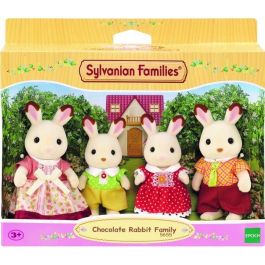 Sylvanian Families Familia Conejo Chocolate 5655 Set Figuras 4 Piezas