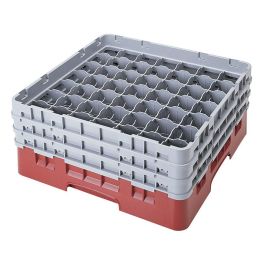 CAMBRO - 49S638-416 - Cesta de lavado 49 comp. 3 alturas - 6 cm Ø máx. - alt. máx. 17,6 cm - 50 x 50 x 22,5 cm - Arándano Precio: 90.49999948. SKU: B13JA4HPJ7