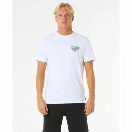 Camiseta de Manga Corta Hombre Rip Curl Desti Animals Tee Blanco