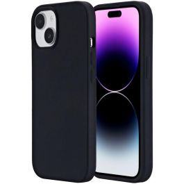 eSTUFF INFINITE ROME Funda Magnética de Silicona para iPhone 15 - Negra - 81% Material Reciclado