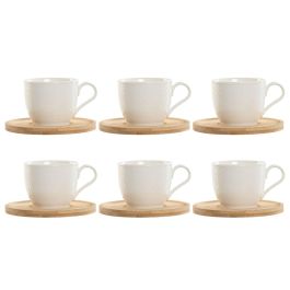 Cafe Basicos DKD Home Decor Blanco Natural 8 x 7 x 11 cm Set de 6