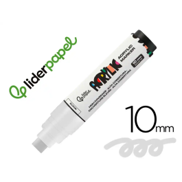 Liderpapel Rotulador Acrilico Base Agua Todo Tipo de Superficie Punta Rectangular 10 mm Blanco Precio: 23.89000042. SKU: B15NNXR2BV