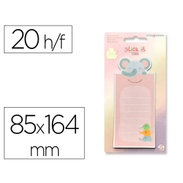 Imaginovo Bloc Notas Adhesivas con Mensaje Trasero Elefante 20 Hojas 85x164 mm Precio: 1.452. SKU: B1686KFYDZ