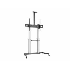 Equip Soporte de Suelo con Ruedas VESA para TV 60-100" hasta 100 kg, Ajuste Altura e Inclinación, Negro