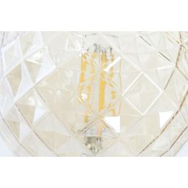 DKD Home Decor Bombilla Basicos Ambar Cristal LED E27 4W 12 x 16.5 x 12 cm