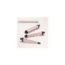 Babyliss Tenacilla Ondulador de Pelo con 3 Accesorios Intercambiables para Rizos, Ondas y Texturizado - Barriles Cerámicos