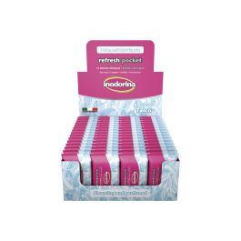 Inodorina Toallitas Higiénicas Hidratantes para Perros, Gatos y Cachorros con Talco. Display 60 x 15 Toallitas (900 Unidades)