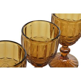 Set de Copas Home ESPRIT Ambar Cristal 240 ml (6 Unidades)